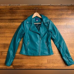Simple Styled Women's Faux Leather Missy Moto Jacket